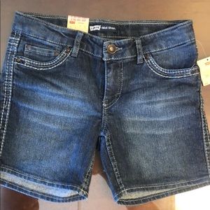 NWT Girls Levi Midi Shorts sz 12
